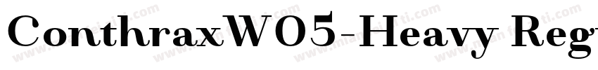 ConthraxW05-Heavy Regular字体转换